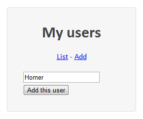 MVC Add user